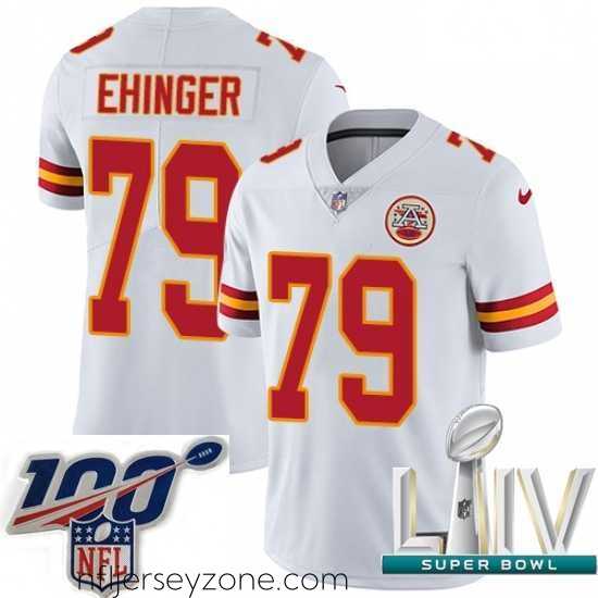 Unparalleled 2020 Super Bowl LIV Nike Kansas City Chiefs #79 Parker Ehinger White Vapor Untouchable Limited Player NFL Jersey
