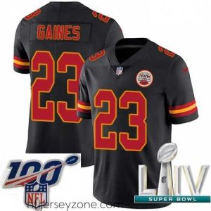Luxurious 2020 Super Bowl LIV Nike Kansas City Chiefs #23 Phillip Gaines Limited Black Rush Vapor Untouchable NFL Jersey