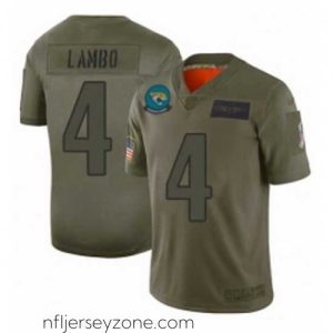 Superior Jacksonville Jaguars 4 Josh Lambo Limited Camo 2019 Salute to Service Football Jersey