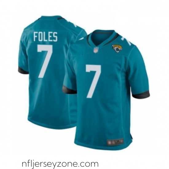 Exceptional Jacksonville Jaguars 7 Nick Foles Game Teal Green Alternate Football Jersey
