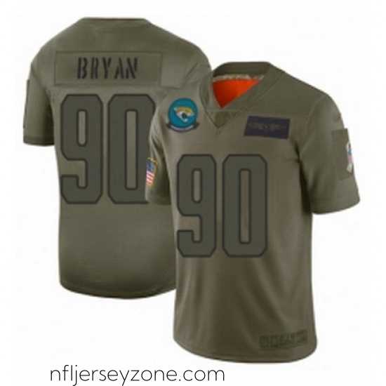 Exceptional Jacksonville Jaguars 90 Taven Bryan Limited Camo 2019 Salute to Service Football Jersey