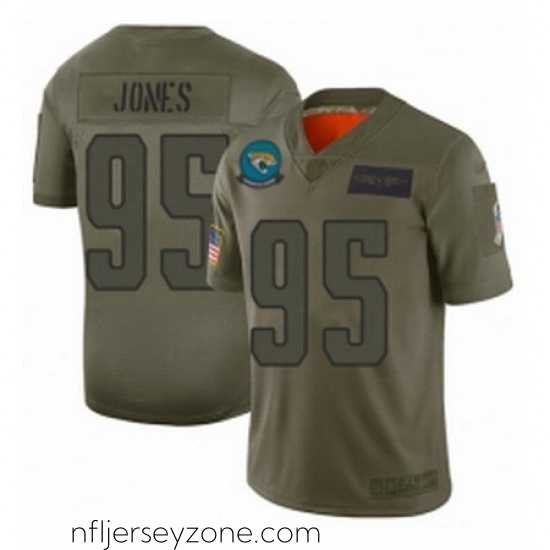 Exceptional Jacksonville Jaguars 95 Abry Jones Limited Camo 2019 Salute to Service Football Jersey