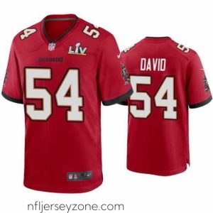Premium Lavonte David Buccaneers Red Super Bowl Lv Game Jersey
