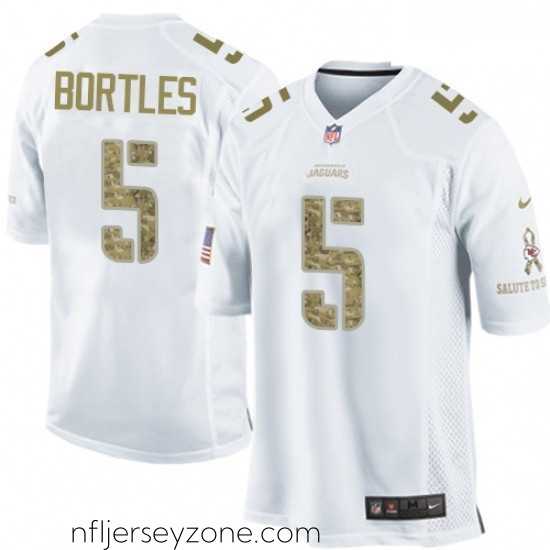 Exceptional Nike Jacksonville Jaguars 5 Blake Bortles Limited White Salute to Service NFL Jersey