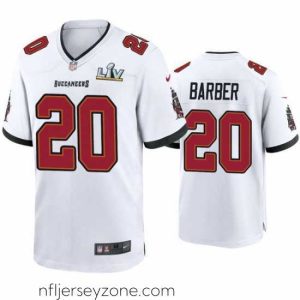 Superior Ronde Barber Buccaneers White Super Bowl Lv Game Jersey