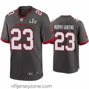 Unparalleled Sean Murphy Bunting Buccaneers Pewter Super Bowl Lv Game Jersey