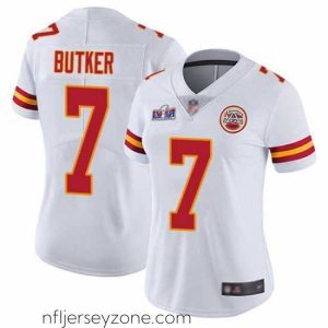 Premium Nike Chiefs 7 Harrison Butker White Bound Stitched NFL Vapor Untouchable Limited 2024 Super Bowl LVIII Jersey