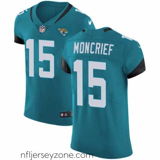 Exceptional Nike Elite Donte Moncrief Teal Green Alternate Jersey NFL #15 Jacksonville Jaguars Vapor