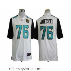 Exclusive Nike Jacksonville Jaguars 76 Luke Joeckel White Game NFL Jersey