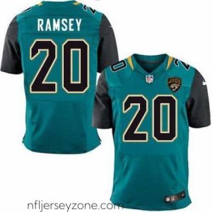 Premium Nike Jaguars #20 Jalen Ramsey Teal Green Team Color Mens Stitched NFL Elite Jersey