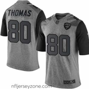 Unparalleled Nike Jaguars #80 Julius Thomas Gray Mens Stitched NFL Limited Gridiron Gray Jersey