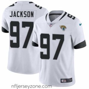 First class Nike Jaguars #97 Malik Jackson White Mens Stitched NFL Vapor Untouchable Limited Jersey
