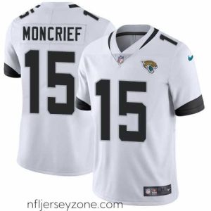 Premium Nike Limited Donte Moncrief White Road Jersey NFL #15 Jacksonville Jaguars Vapor Untouchable