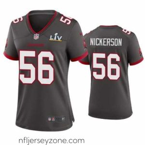 Luxurious Hardy Nickerson Buccaneers Pewter Super Bowl Lv Game Jersey
