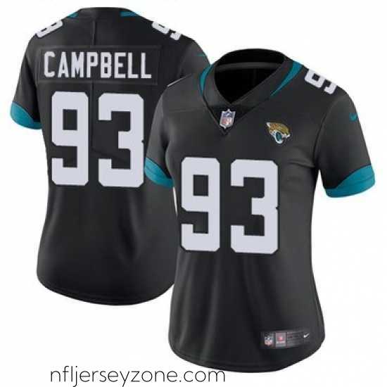 Exclusive Nike Jacksonville Jaguars 93 Calais Campbell Black Alternate Vapor Untouchable Limited Player NFL Jersey