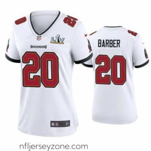 Premium Ronde Barber Buccaneers White Super Bowl Lv Game Jersey