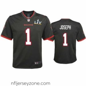 Luxurious Greg Joseph Buccaneers Pewter Super Bowl Lv Game Jersey