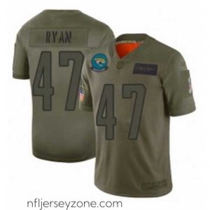 Premium Jacksonville Jaguars 47 Jake Ryan Limited Camo 2019 Salute to Service Football Jersey