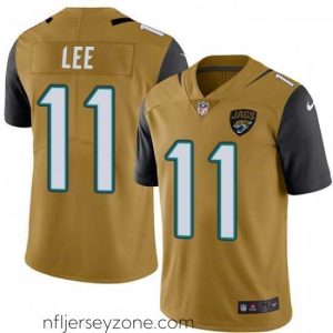 Exclusive Nike Jacksonville Jaguars 11 Marqise Lee Limited Gold Rush Vapor Untouchable NFL Jersey