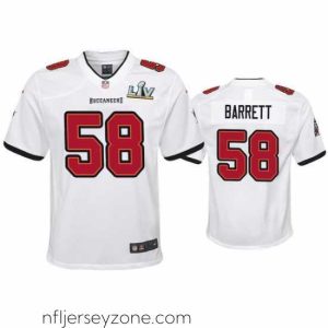 Premium Shaquil Barrett Buccaneers White Super Bowl Lv Game Jersey